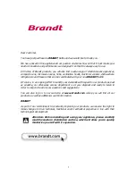 Preview for 7 page of Brandt BO811 Instruction Manual