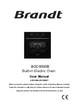 Preview for 16 page of Brandt BOC8000B User Manual