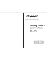 Preview for 1 page of Brandt BWF714VX Owner'S Manual