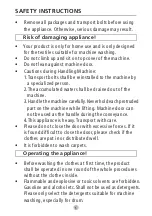 Preview for 6 page of Brandt BWF814AG User Manual