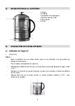 Preview for 8 page of Brandt CAF100PX Instruction Manual