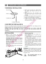 Предварительный просмотр 32 страницы Brandt CE260S Instruction Manual