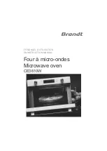 Предварительный просмотр 1 страницы Brandt CE3610W Instruction Manual