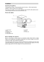 Предварительный просмотр 6 страницы Brandt DFB183HWA Manual To Installation And Use