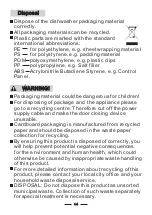 Preview for 6 page of Brandt DFH13114B Instructions For Use Manual