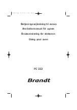 Preview for 1 page of Brandt FC 222 User Manual