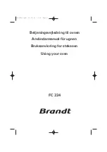 Preview for 1 page of Brandt FC 224 Manual