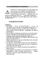 Preview for 4 page of Brandt FC-260MW Instruction Manual