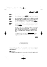 Предварительный просмотр 2 страницы Brandt FC641BB Manual To Installation