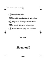 Brandt FE 200 User Manual предпросмотр