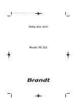 Brandt FE 211 User Manual предпросмотр