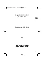 Preview for 17 page of Brandt FE 211 User Manual