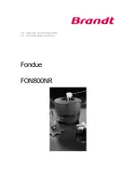 Brandt FON800NR Instruction Manual preview