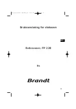 Preview for 57 page of Brandt FP 228 Using Manual