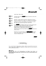 Предварительный просмотр 26 страницы Brandt FP562BB User Manual