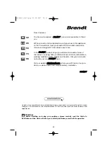 Предварительный просмотр 50 страницы Brandt FP562BB User Manual