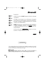 Предварительный просмотр 74 страницы Brandt FP562BB User Manual