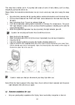 Preview for 22 page of Brandt FRI25 Series Instruction Manual