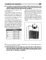 Предварительный просмотр 32 страницы Brandt Fridge Operating And Installation Instructions