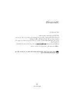 Предварительный просмотр 119 страницы Brandt GE2302B Instruction Manual