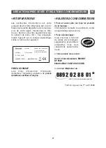 Preview for 21 page of Brandt GE2605W Instruction Manual