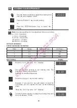 Preview for 36 page of Brandt GE2622 Instruction Manual