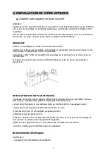 Предварительный просмотр 9 страницы Brandt GE2805 Instruction Manual