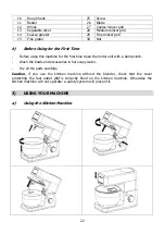 Предварительный просмотр 22 страницы Brandt KM845B Series Instruction Manual