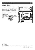 Preview for 17 page of Brandt ME1030XE1 Instructions For Use Manual