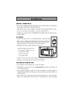 Preview for 3 page of Brandt ME250 Installation & Operating Instructions Manual