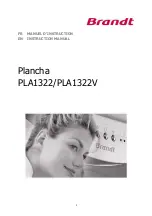 Brandt PLA1322V Instruction Manual preview