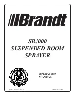 Preview for 1 page of Brandt SB4000 Operator'S Manual