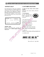 Preview for 43 page of Brandt SE2612 Instruction Manual