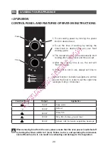 Preview for 24 page of Brandt SM2603 Instruction Manual