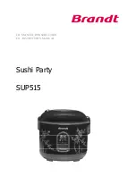 Brandt Sushi Party Instruction Manual preview