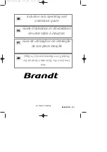 Brandt TI214 Operating And Installation Manual предпросмотр