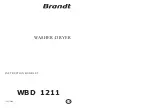 Предварительный просмотр 1 страницы Brandt WBD 1211 Instruction Booklet