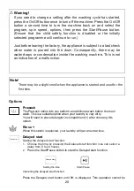 Preview for 20 page of Brandt WDB184QWA Installation & User Manual