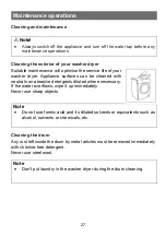 Preview for 27 page of Brandt WDB184QWA Installation & User Manual