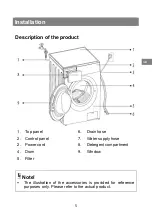 Preview for 7 page of Brandt WFB104QWA Manual To Installation And Use