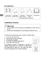 Preview for 8 page of Brandt WFB104QWA Manual To Installation And Use