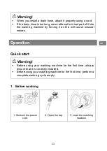 Preview for 13 page of Brandt WFB104QWA Manual To Installation And Use