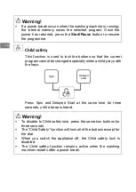 Preview for 22 page of Brandt WFB104QWA Manual To Installation And Use