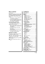 Preview for 3 page of Brandt WFH 1171 U Operating Instructions Manual