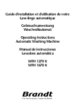 Preview for 1 page of Brandt WFH 1270 K Operating Instructions Manual