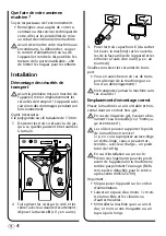 Preview for 6 page of Brandt WFH 1481 D Operating Instructions Manual