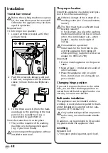 Preview for 50 page of Brandt WFH 1481 D Operating Instructions Manual