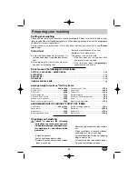 Preview for 9 page of Brandt WFH1066K Installation, Operating And Maintenance Instructions