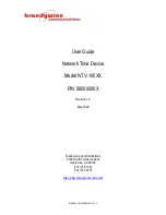 Brandywine NTV-100XX User Manual preview