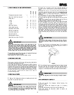 Preview for 11 page of Bras FBM L-LS Operator'S Manual